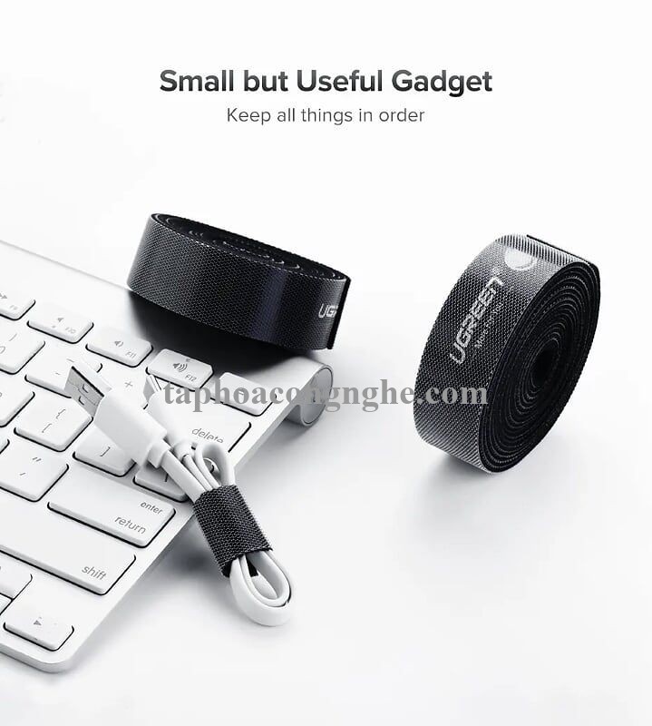 Ugreen 40356 5M Black Velcro Cable Organizer Black LP124 30040356